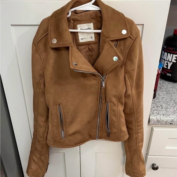 Abercrombie & Fitch Jackets & Blazers - Abercrombie & Fitch Brown Leather Jacket